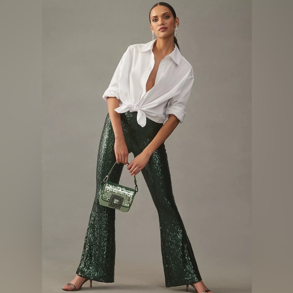 NWT Anthropologie Joni Sequence Flare Pants Size 4T